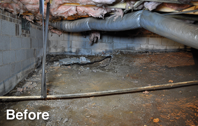 Crawl Space Before